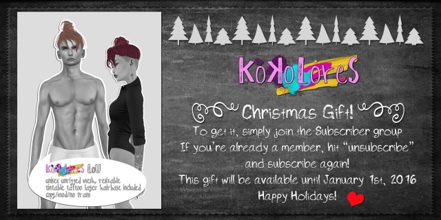 [KoKoLoReS] Hair - Lou - Christmas Gift 2015