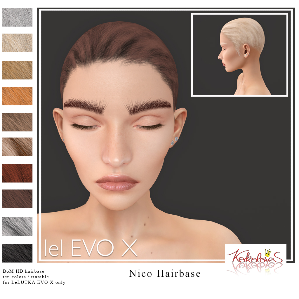 [KoKoLoReS] Nico hairbase for LeLUTKA EVO X&nbsp;heads